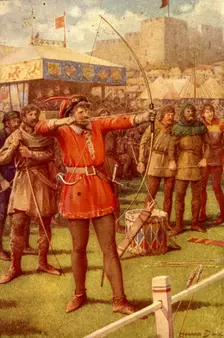 Robin Hood at the May-Day Revels 1932. Creator: Howard Davie