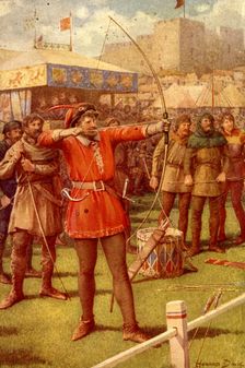 Robin Hood at the May-Day Revels 1932. Creator: Howard Davie