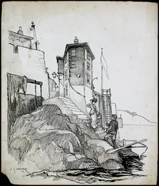 Robin Hood's Bay, North Yorkshire, 1892-1933. Artist: Charles George Harper