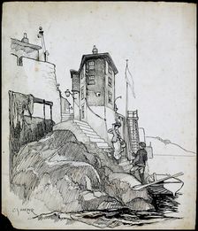 Robin Hood's Bay, North Yorkshire, 1892-1933. Artist: Charles George Harper