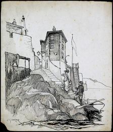 Robin Hood's Bay, North Yorkshire, 1892-1933. Artist: Charles George Harper