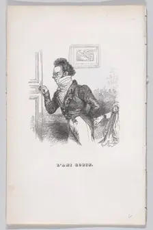 Robin, the Friend from The Complete Works of Béranger, 1836. Creator: Jean Ignace Isidore Gerard