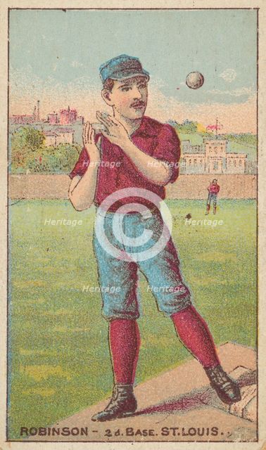 Robinson, 2nd Base, St. Louis, from the Gold Coin series (N284) for Gold Coin Chewing Toba..., 1887. Creator: D Buchner & Co.