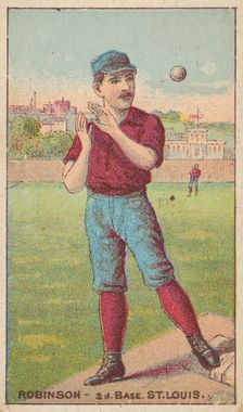 Robinson, 2nd Base, St. Louis, from the Gold Coin series (N284) for Gold Coin Chewing Toba..., 1887. Creator: D Buchner & Co