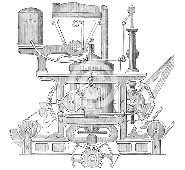Robinson and Lee's Patent Bread-Making Machine, 1850. Creator: Unknown.