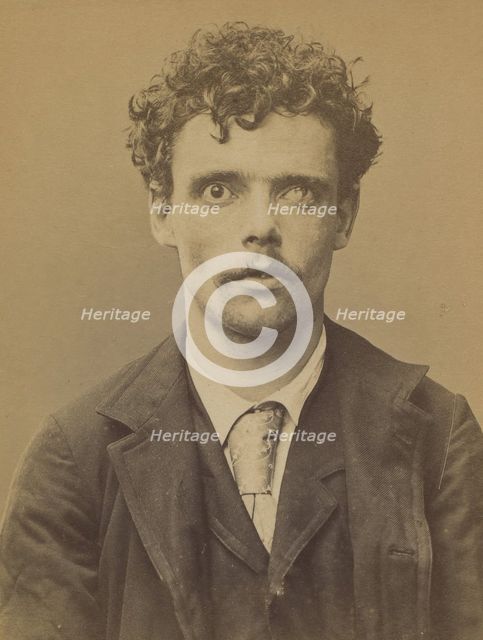 Robillard. Guillaume, Joseph. 24 ans, né le 17/11/68 à Vaucresson. Fondeur en cuivre. Anar..., 1894. Creator: Alphonse Bertillon.