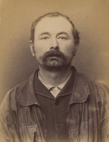 Robyns. émile. 36 ans, né à Lumone (Belgique). Marchand de Pierres (?). Anarchiste. 28/2/94., 1894. Creator: Alphonse Bertillon