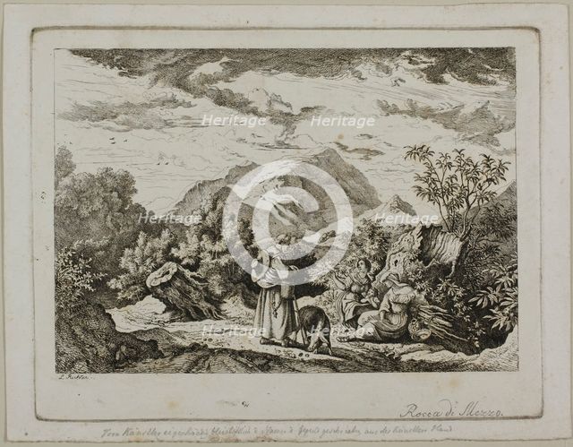 Rocca di Mezzo, 1832. Creator: Ludwig Richter.