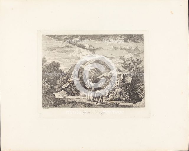 Rocca di Mezzo, c. 1831. Creator: Ludwig Richter.