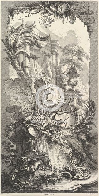 Rocaille (Rock Garden), ca. 1737. Creator: Claude Augustin Duflos le Jeune.