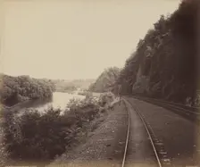 Rockdale Curve, On the Lehigh, c. 1895. Creator: William H Rau