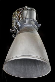 Rocket Engine, Liquid Fuel, Apollo Lunar Module Ascent Engine, 1969. Creator: Bell Aerosystems Company