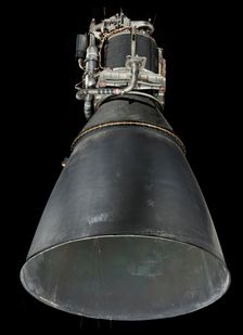 Rocket Engine, Liquid Fuel, Apollo Lunar Module Descent Engine, 1966. Creator: Space Technology Laboratories