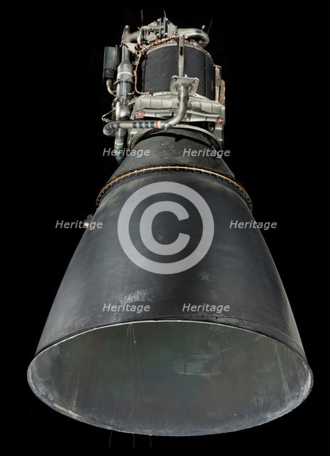 Rocket Engine, Liquid Fuel, Apollo Lunar Module Descent Engine, 1966. Creator: Space Technology Laboratories.