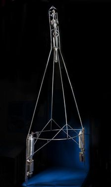 Rocket, Liquid Fuel, Hoopskirt, R.H. Goddard, 1928. Creator: Robert Goddard