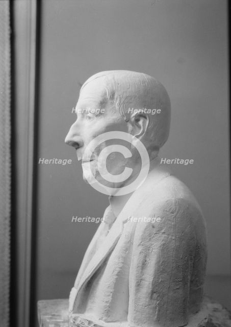 Rockefeller, J.D., Mr., portrait bust, 1918 Aug. 2. Creator: Arnold Genthe.