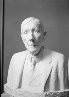 Rockefeller, J.D., Mr., portrait bust, 1918 Aug. 2. Creator: Arnold Genthe