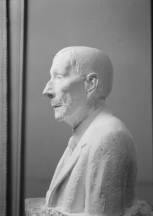 Rockefeller, J.D., Mr., portrait bust, 1918 Aug. 2. Creator: Arnold Genthe