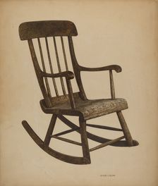 Rocker, c. 1940. Creator: George C. Brown