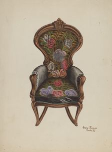 Rocker, c. 1940. Creator: Grace Thomas