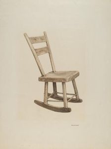 Rocker, c. 1940. Creator: Ursula Lauderdale