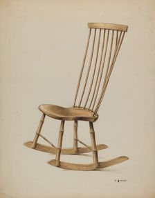 Rocker, c. 1937. Creator: Robert Stewart