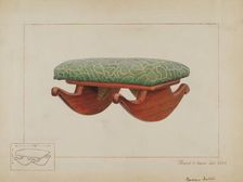 Rocker Footstool, c. 1937. Creator: Vincent P. Rosel