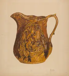 Rockingham Pitcher, c. 1938. Creator: Richard Barnett
