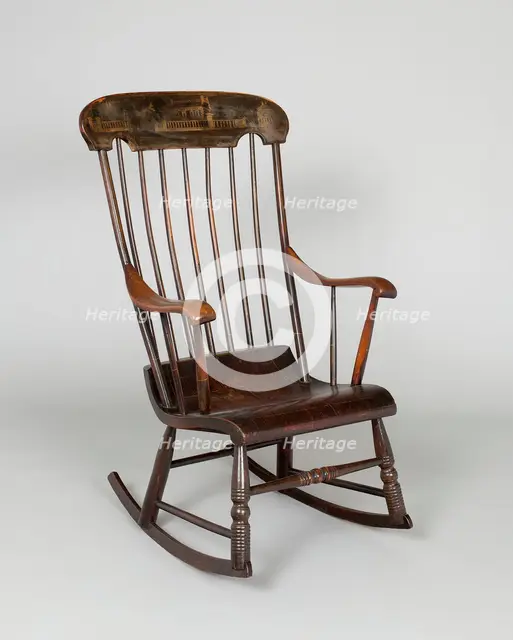 Rocking Chair, 1850/65. Creator: Unknown.