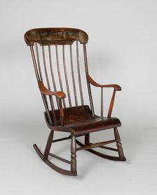 Rocking Chair, 1850/65. Creator: Unknown