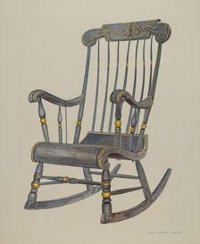 Rocking Chair, 1935/1942. Creator: Amos C. Brinton