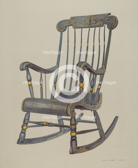 Rocking Chair, 1935/1942. Creator: Amos C. Brinton.