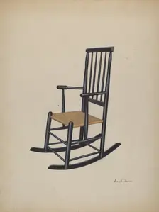 Rocking Chair, 1935/1942. Creator: Anne Colman