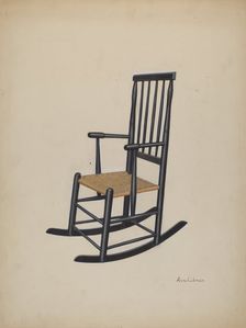 Rocking Chair, 1935/1942. Creator: Anne Colman