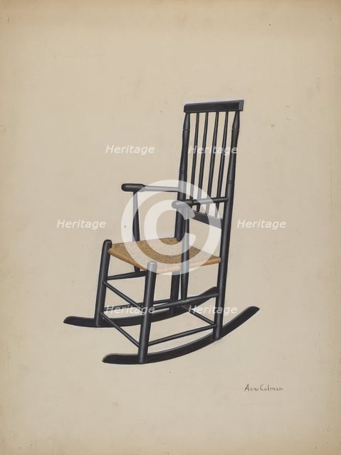 Rocking Chair, 1935/1942. Creator: Anne Colman.