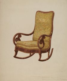 Rocking Chair, 1935/1942. Creator: Edward A Darby