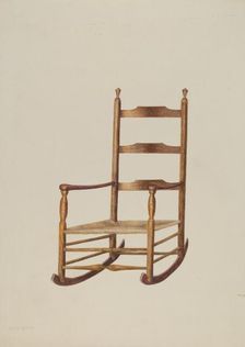 Rocking Chair, 1935/1942. Creator: Maud M Holme