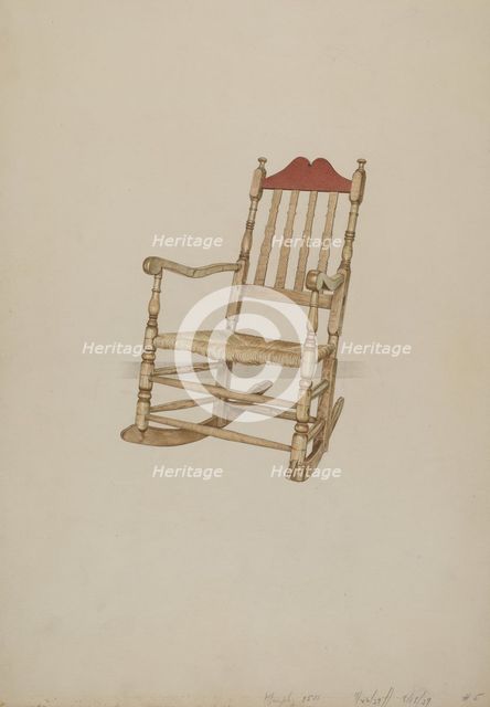 Rocking Chair, 1937. Creator: Henry Murphy.