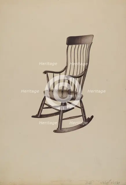 Rocking Chair, 1937. Creator: Robert Pohle.