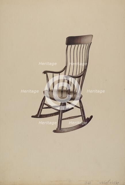 Rocking Chair, 1937. Creator: Robert Pohle.