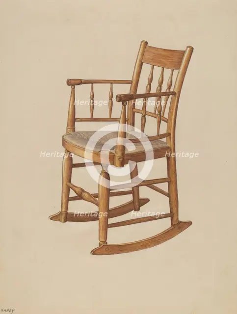 Rocking Chair, 1938. Creator: Dorothy Handy.