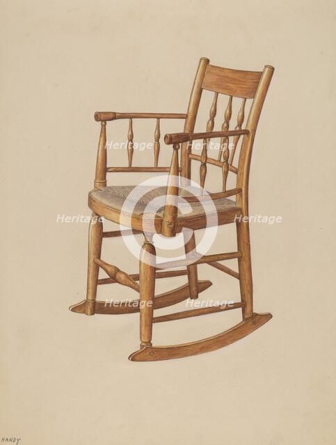 Rocking Chair, 1938. Creator: Dorothy Handy.