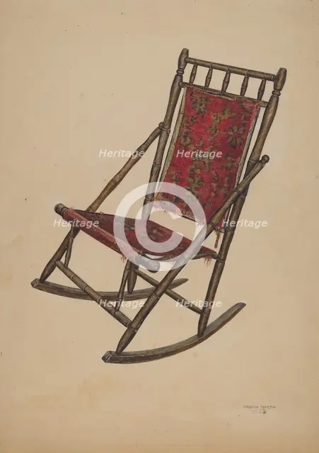 Rocking chair, 1939. Creator: Orison Daeda.
