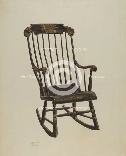 Rocking Chair, 1940. Creator: Henry Granet.