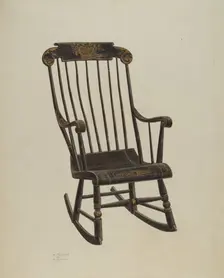 Rocking Chair, 1940. Creator: Henry Granet