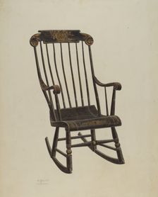 Rocking Chair, 1940. Creator: Henry Granet