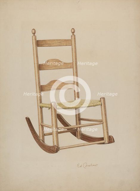 Rocking Chair, 1941. Creator: Edward Bashaw.