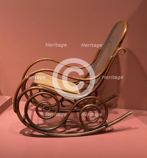 Rocking Chair, Austria, c. 1881. Creator: Jacob and Josef Kohn.