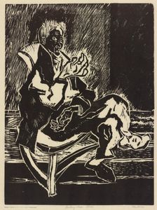 Rocking Chair Blues, ca.1935 - 1943. Creator: Nan Lurie