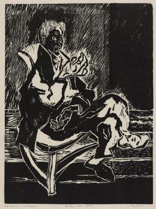 Rocking Chair Blues, ca.1935 - 1943. Creator: Nan Lurie